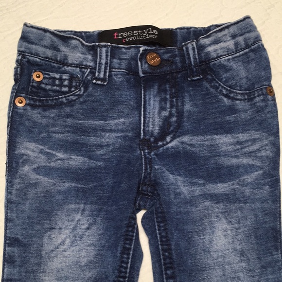 2T (4/$20) Denim-Look Stretch Jeggings by Freestyle Revolution - Picture 5 of 14